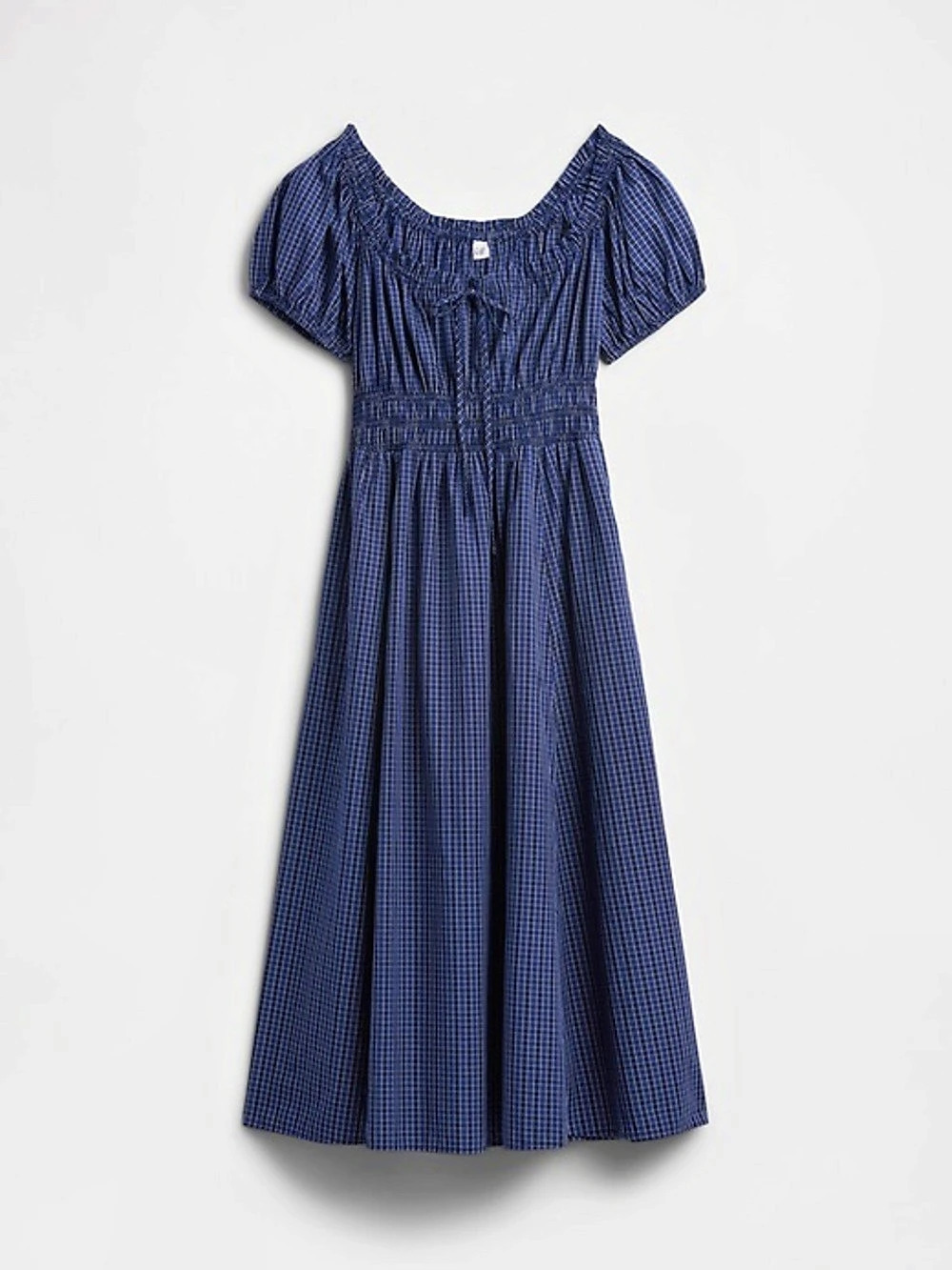 Gap Gingham Midi Dress Blue Size XS
